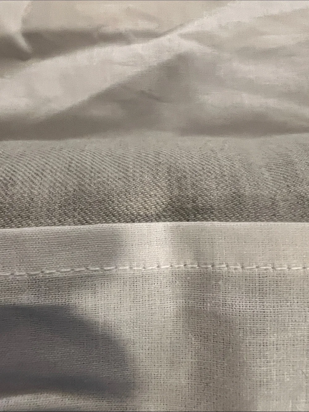 Brooklinen Heathered Cashmere Duvet Cover Fog King Size NWT